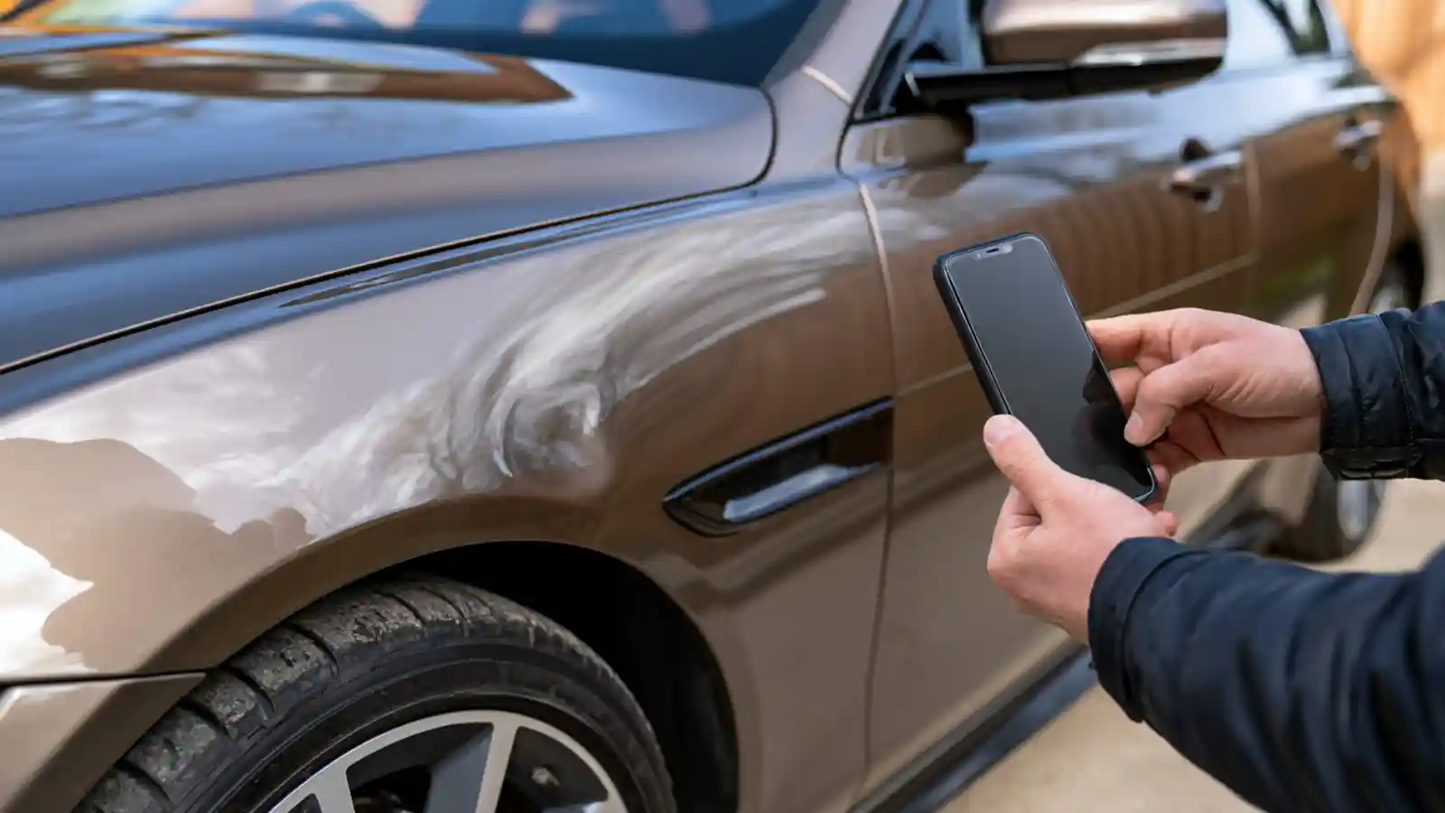 Dent repair example for Cardiff repair quotes