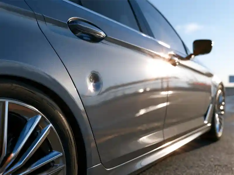 Car door dents example