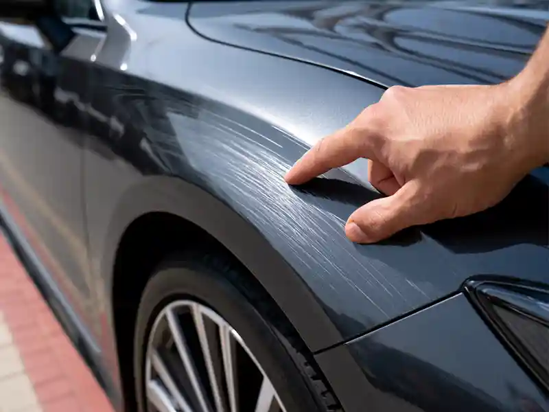 Scratch repair example